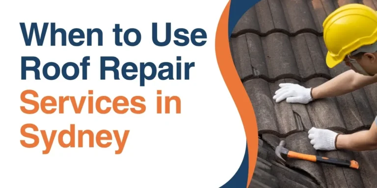 Roof repair professional inspecting and repairing tiled roofing in Sydney